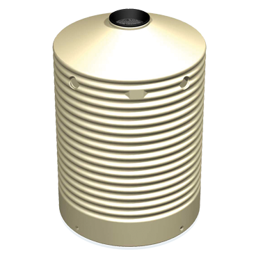 1,600 Litre Round Corrugated Team Poly Water Tank