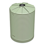 3,000 Litre Round Corrugated Team Poly Water Tank