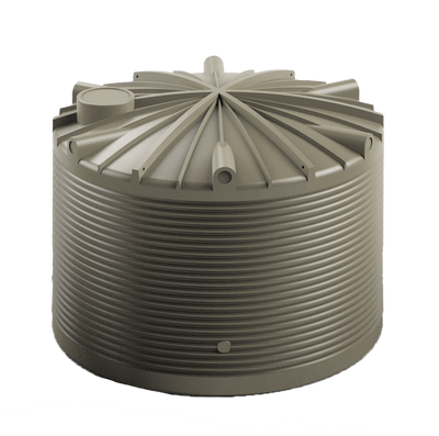 15,000 Litre Round Corrugated Team Poly Water Tank