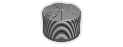 4,500 Litre Round Squat Team Poly Water Tank