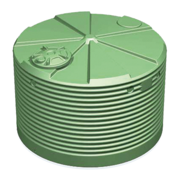 4,500 Litre Round Squat Team Poly Water Tank