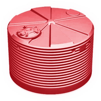 4,500 Litre Round Squat Team Poly Water Tank