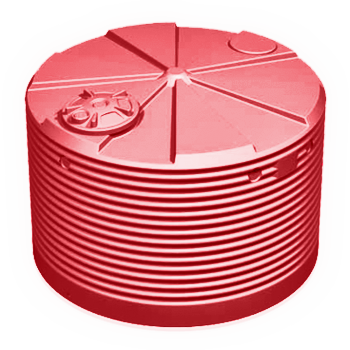 4,500 Litre Round Squat Team Poly Water Tank