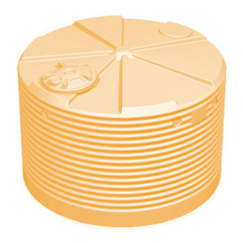 4,500 Litre Round Squat Team Poly Water Tank
